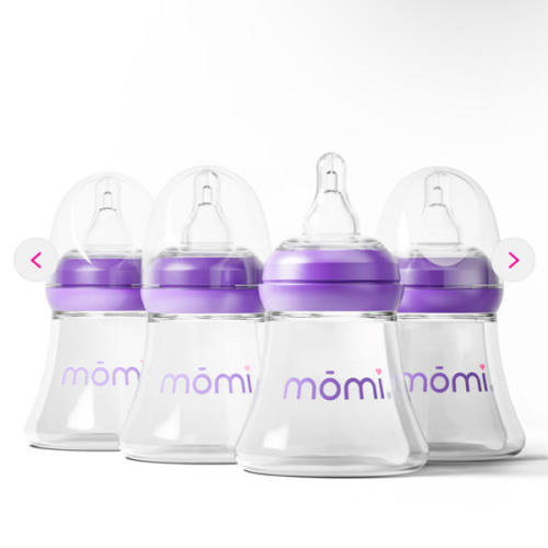 mōmi breast-like bottle 4-set glass, 5oz