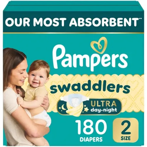 Pampers Swaddlers Ultra Diapers Sizes 1 - 2 | Costco