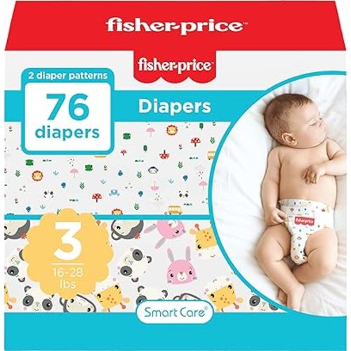 Fisher-Price Diapers, Size 3, 76 Count