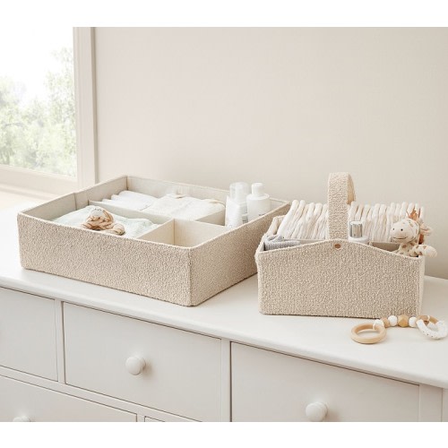 Boucle Nursery Storage (Organizer & Caddy, set of 2)