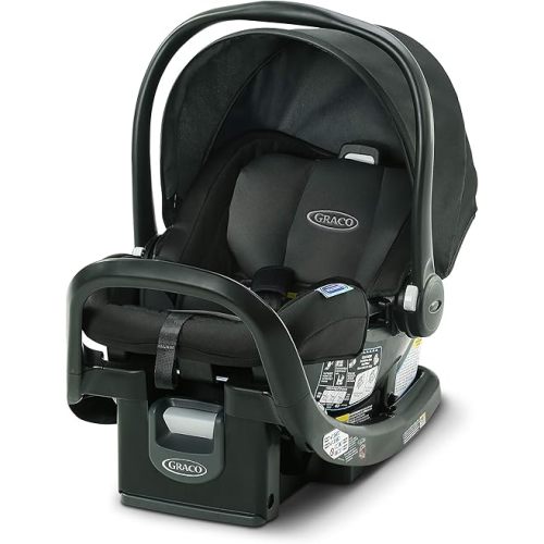 Graco SnugFit 35 Infant Car Seat with Simply Safe Adjust Harness System | Baby Car Seat with Anti Rebound Bar, Gotham