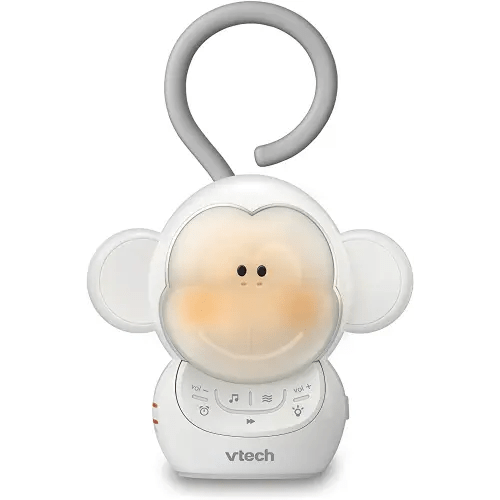 VTech BC8211 Myla The Monkey Baby Sleep Soother with a White Noise Sound Machine Featuring 5 Soft Ambient Sounds, 5 Calming Melodies & Soft-Glow Night Light, 1 Count (Pack of 1)