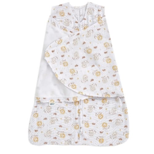 Lion Print Cotton Muslin Newborn Swaddle | HALO