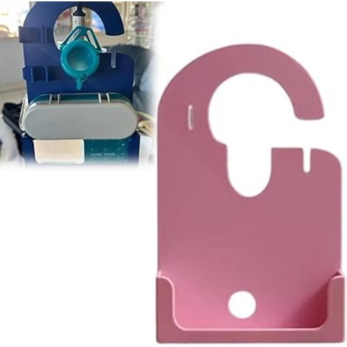 Feeding Pump Holder Carrier for Infinity Pump Buddy with Syringe Clip for 500ml 1200ml Bags Portable (Pink)