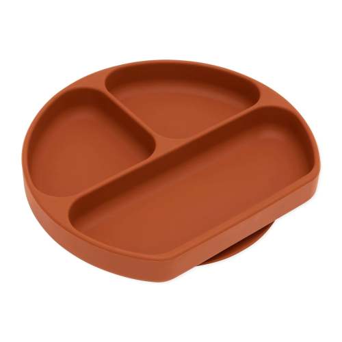 Silicone Grip Dish: Clay