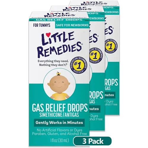 Little Remedies Baby Gas Drops, 1 Fl Oz (Pack of 3)