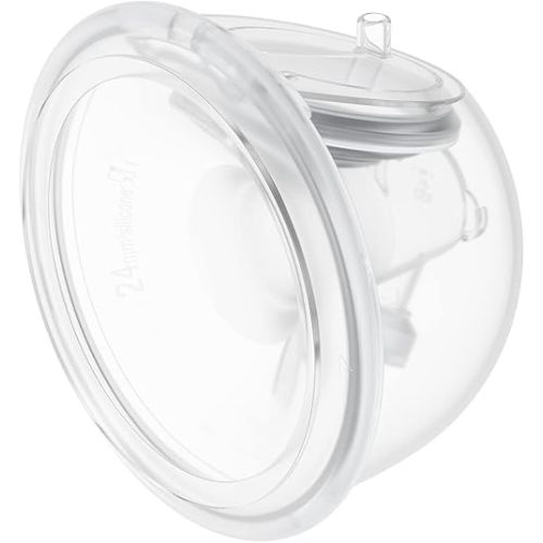 Momcozy Original S9 Pro/S12 Pro Replacement Accessories, Only Compatible with Momcozy S9 Pro/S12 Pro Breast Pump NOT for S9/S12 (Double-Sealed Full Set Collector Cup with 24mm Flange,180ml, 1 Pack)