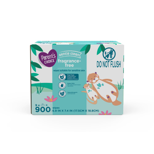 Parent's Choice Fragrance Free Baby Wipes, 900 Count