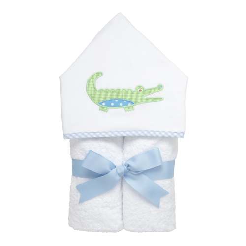 Alligator Everykid Towel, Blue