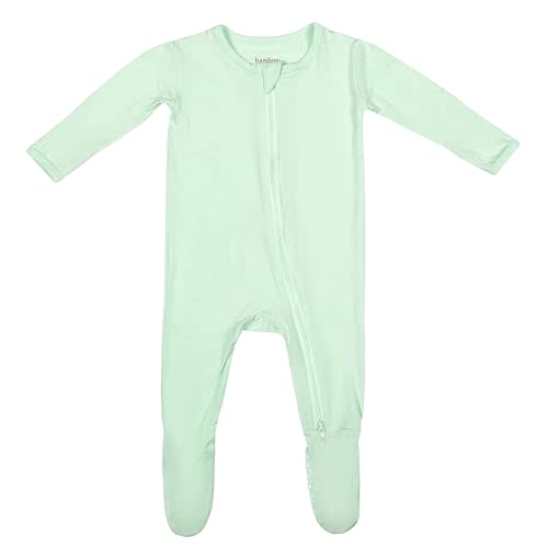 Soft Baby Bamboo Viscose Footie Pajamas, Zipper Closure, 0-24 Months