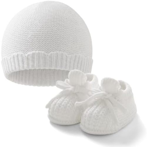 Baby Booties with Hat Set
