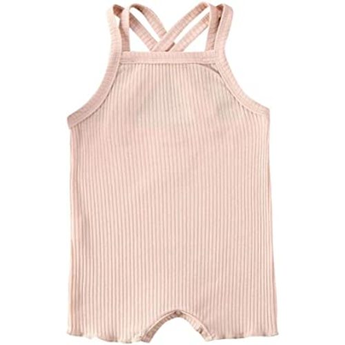 Baby Girl Boy Romper Bodysuit Solid Plain One Piece Jumpsuits Sleeveless One Piece Baby Clothes Outfits Summer
