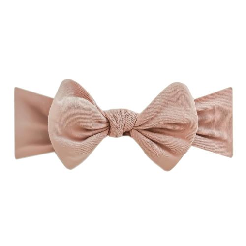 Copper Pearl Baby Bows: Stylish Headbands for Baby Girls, Premium Soft and Stretchy Baby Headbands, Perfect for Newborns, Trendy Designs - Pecan