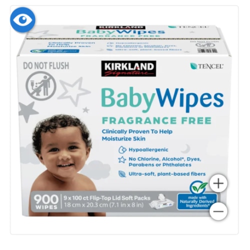 Kirkland Signature Baby Wipes Fragrance Free, 900-count | Costco