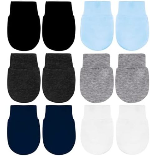 No Scratch Baby Mittens Newborn Infant Toddler Mittens Soft Elastic Wrist Gloves Mittens for 0-6 Months Boys Girls