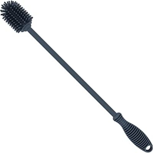 Kitchiny Silicone Bottle Brush | One Brush | 12.5” Bottle Cleaner Brush for Your Flask, Vacuum Sports Bottle, Vase and Glassware | Water Bottle Brush Cleaner for Narrow Neck Containers