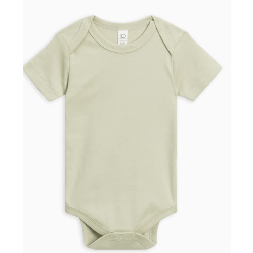Short Sleeve Bodysuit- Sage 0-3M