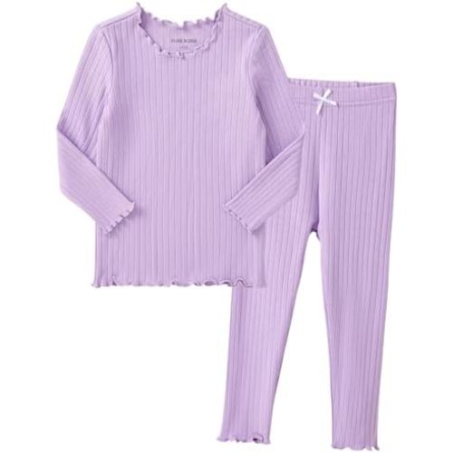 pureborn Baby Pajamas Set Pjs - Kids Toddler Boy Girl Short Long Sleeve Snug Fit Sleepwear 2pcs 12M-7Y
