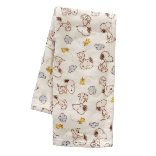 Bedtime Originals My Little Snoopy Coral Fleece Baby Blanket