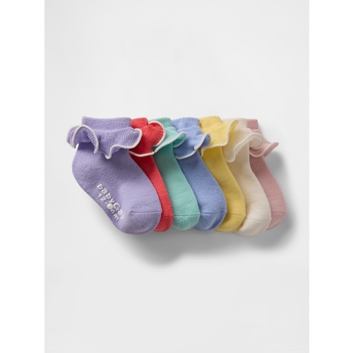 Baby & Toddler Ruffle Ankle Socks (7-Pack) | Gap