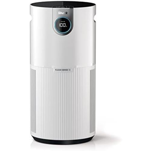 Shark Air Purifier for Home Large Room, Clean Sense Technology, HEPA Air Filter, 1000 Sq Ft, Kitchen, Filters Smoke, Captures 99.98% of Particles, Pet Dander, Pollutants, Dust, Allergens, HP201