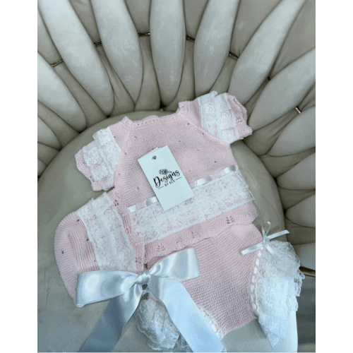 The Pretty In Pink Spanish Knit Set – Designs By ELS