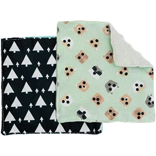 S&T INC. Baby Crinkle Square Sensory Toys, 6 Inch x 6 Inch, Forest Animals, 2 Pack