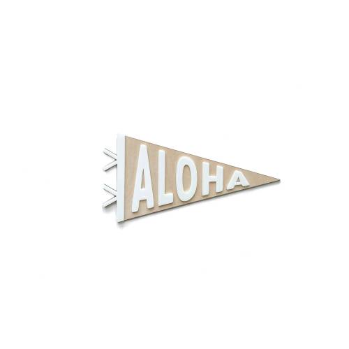 Aloha Shelf Pennant x Kids Nursery Decor x Baby Wall Sign x Boho Surfer Room Sign x Toddler Room Decor x Surf Hawaii Decor