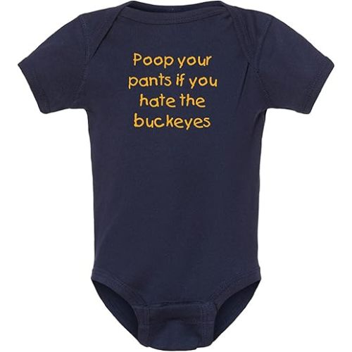 Campus Originals Michigan Fan Poop Your Pants if You Hate the Buckeyes Baby Bodysuit
