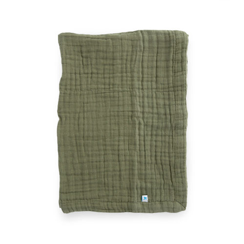 Cotton Muslin Baby Quilt - Fern