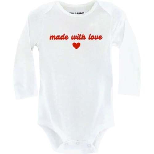 Made with Love Bodysuit, White - Bffs & Babes | Maisonette