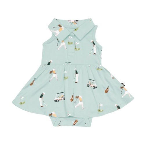 KYTE Baby ™ | Polo Bodysuit Dress In Style Golf