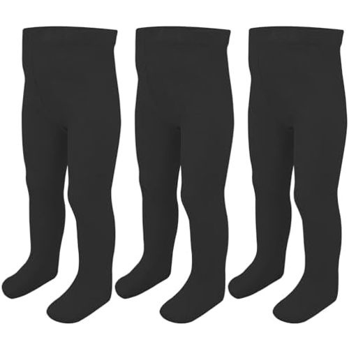 Baby Girls Tights Leggings 3 Pack Cotton Thick 0-24 Month Newborn Infant Toddler Stocking Pants