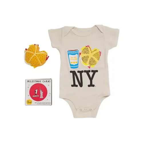 Shop PiccoliNY Baby's Bacon, Egg & Cheese Milestone Gift Set | Saks Fifth Avenue