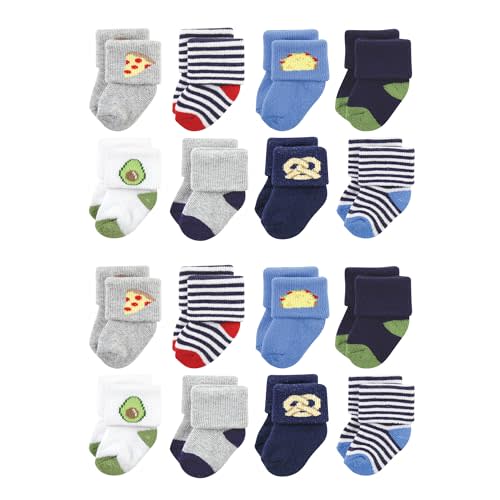 Hudson Baby Unisex Cotton Rich Baby Terry Socks 16-Pack