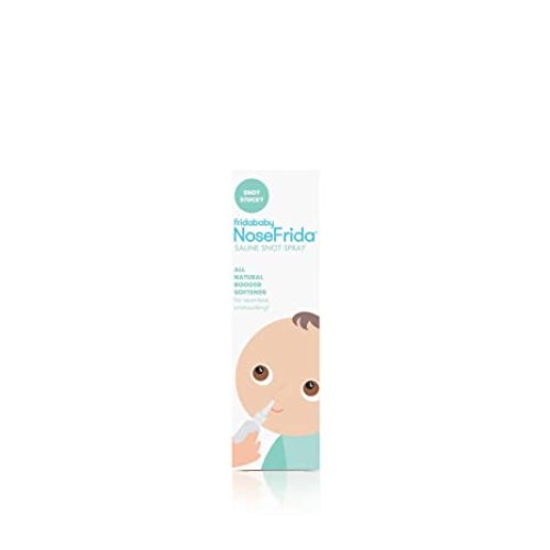 NoseFrida All-Natural Saline Nasal Snot Spray by Frida Baby, 0.68 Fl Oz (Pack of 1) - Saline Spray 1.7oz