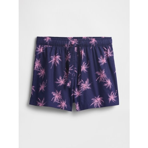 Print Poplin PJ Shorts