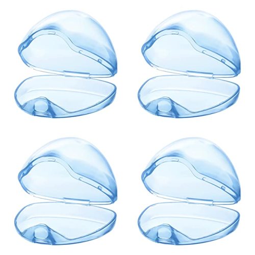 Accmor Pacifier Case, Pacifier Holder Case, Pacifier Container for Travel, BPA Free,Transparent Blue, 4 Pack