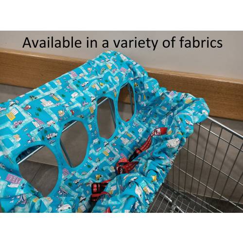 ON SALE:Shopping trolley cover/trolley cart liner/shopping cart cover-Single or double seat- Multiple patterns available!
