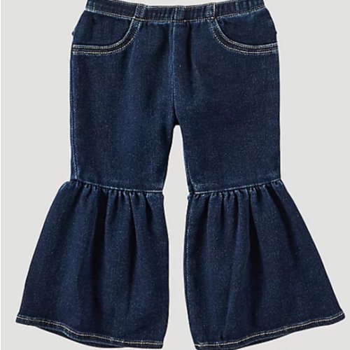 Little Girl's Ruffle Leg Flare Jean