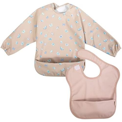 Ali+Oli Smock Bibs for Babies, BPA-Free Oeko-Tex Certified, Toddler Bib Ages 6m+