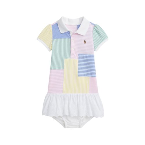 Shop Polo Ralph Lauren Baby Girl's Patchwork Polo Dress & Bloomers Set | Saks Fifth Avenue