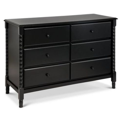 Davinci Jenny Lind Spindle 6 Drawer Dresser - Black Ebony