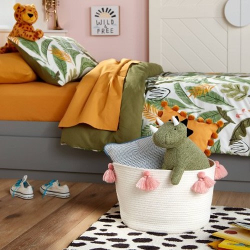 Coiled Rope Basket with Tassels - Pillowfort™