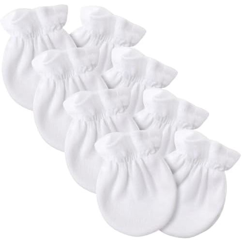 BQUBO Newborn Baby Mittens No Scratch Mittens Double Layered Gloves Infant Toddler Gloves for 0-6 Months Baby Boys Girls