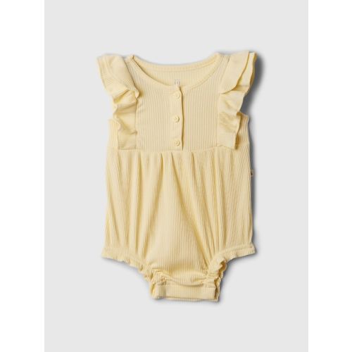 Baby Flutter Bubble One-Piece in maize yellow, size: 3-6 M