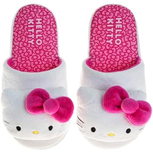 Josmo Hello Kitty Snoopy slippers for Women - Puppies Kitties Indoor House Shoes Cute Plush Fuzzy Cat Dog Slipper (sizes: 5-10 Adults)