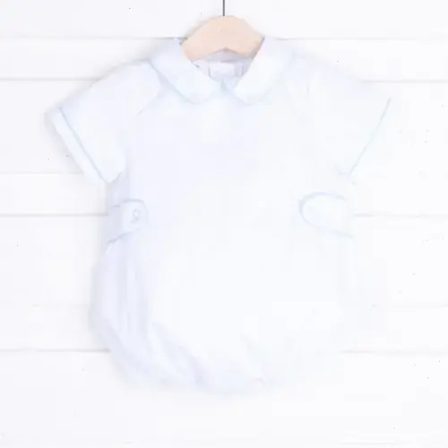 Classic Whimsy - White Bubble With Light Blue Tabs