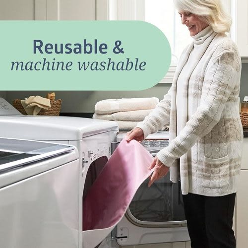 Medline - MDTR1227073AZ Softnit 300 Washable Underpads, Pack of 4 Large Bed Pads, 34" x 36", For use as incontinence bed pads, reusable pet pads, great for dogs, cats, and bunny - 34" x 36" (Pack of 4) - Pink
