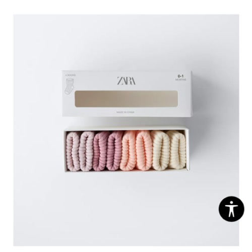 FOUR-PACK OF COLORFUL SOCKS - Pink | ZARA United States